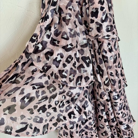 Anthropology’s HUTCH Elsa High Low Ruffle Leopard Wrap Dress - Picture 11 of 15